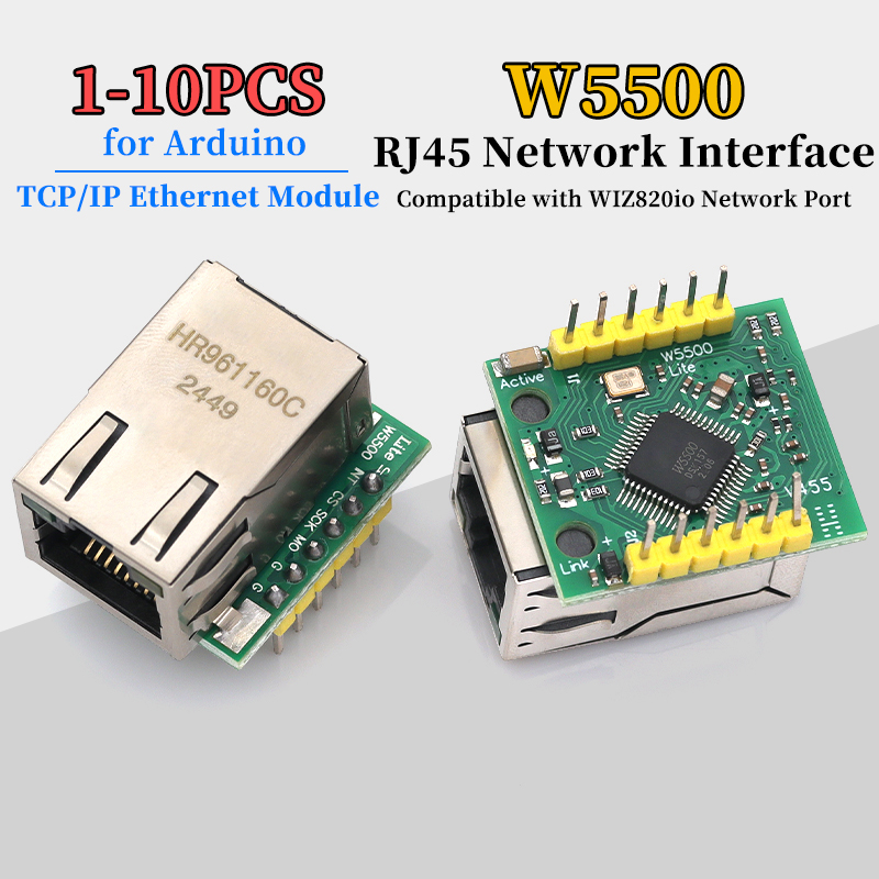 Ethernet W5500 - Modulo Ethernet TCP/IP W5500 da 1/5/10