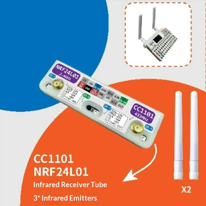 Nrf24L01 - M5Stack CardPuter Modulo RF 3 in