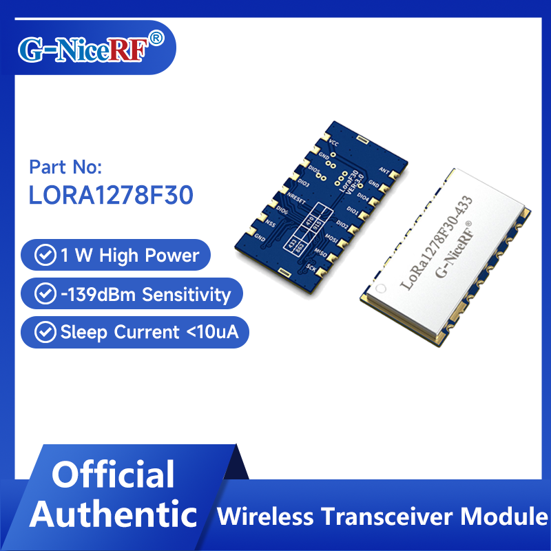 Lora Sx1278 - G-NiceRF | 2PCS LoRa1278F30 1W Ad