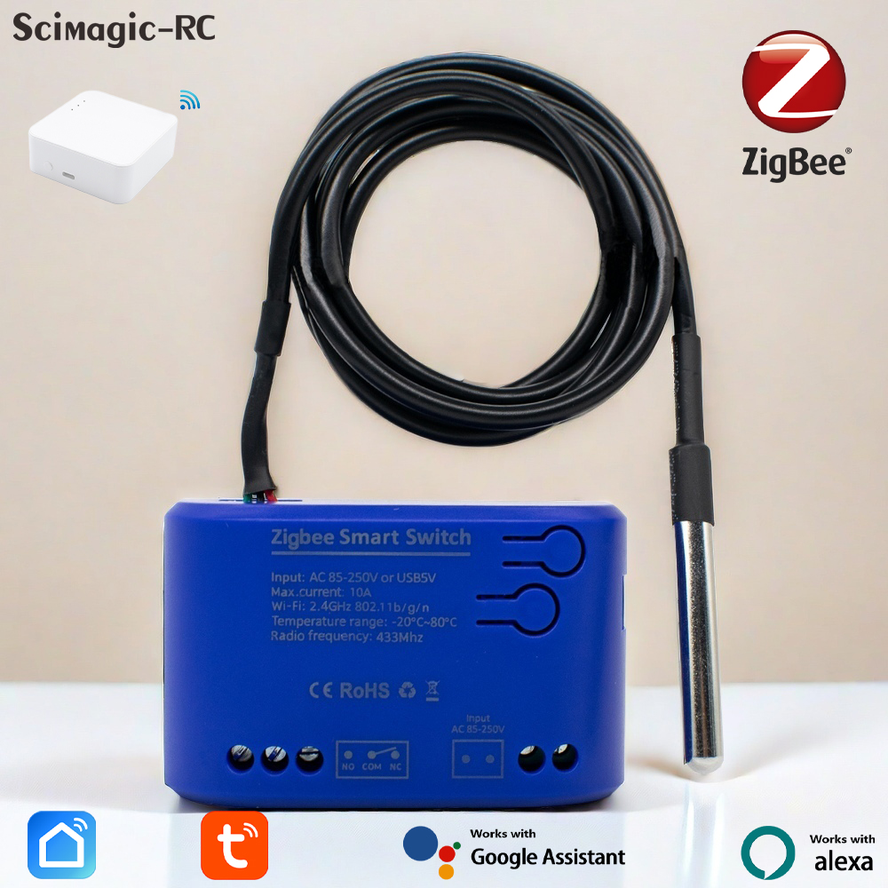 Relay Module 1 Channel - Zigbee Temperatura Smart Switch 1 Gang