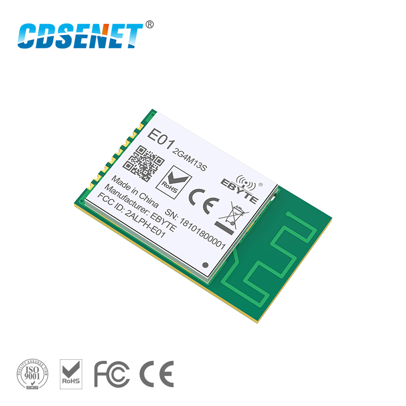Nrf24L01 - 5 pz nRF24L01P 2.4GHz 20mW E01-2G4M13S