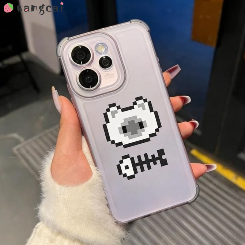Neopixel - Cover Morbida Trasparente con Gatto Pixel