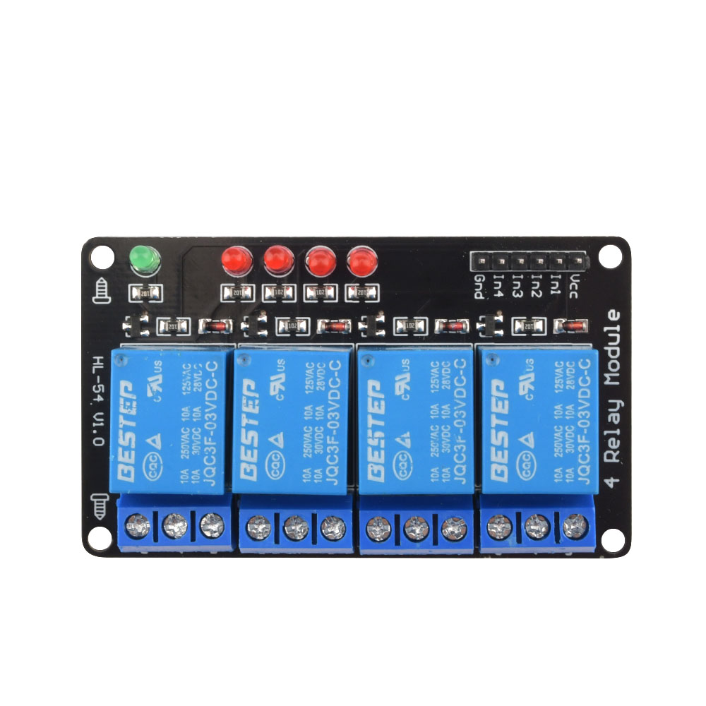Relay Module 4 Channel - Modulo relè luminoso attivato a basso