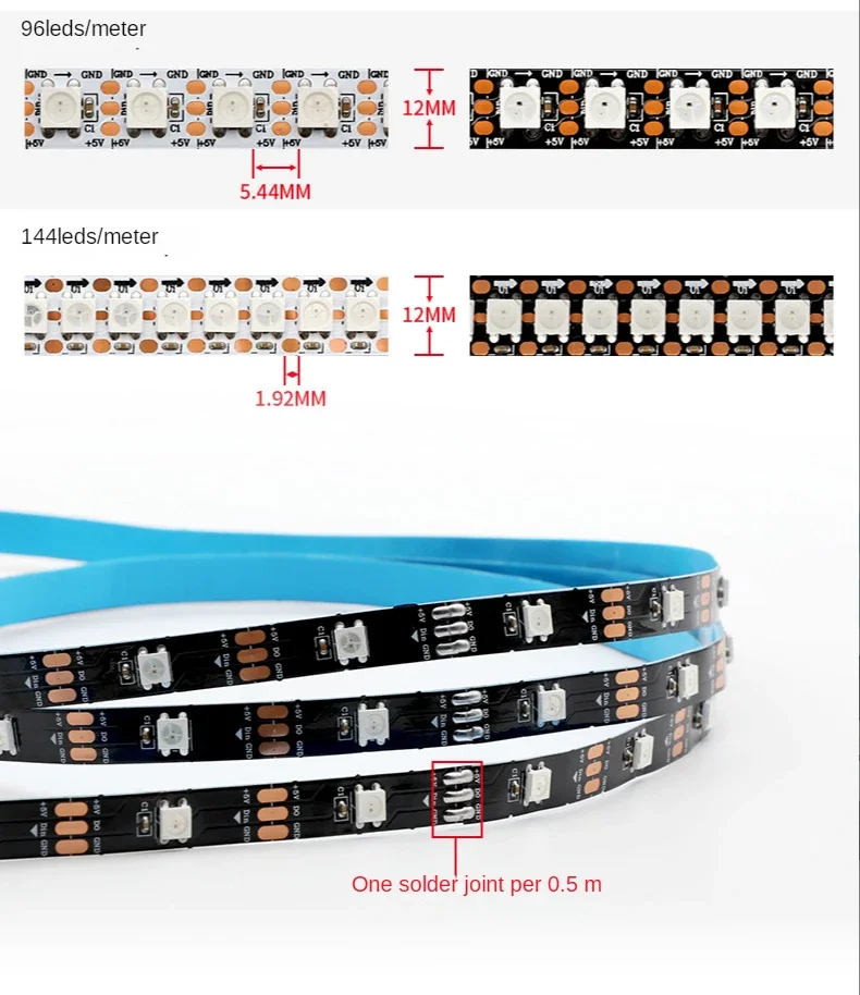 WS2812B Striscia LED intellige - Ws2812B Strip 5V recensione e prezzo