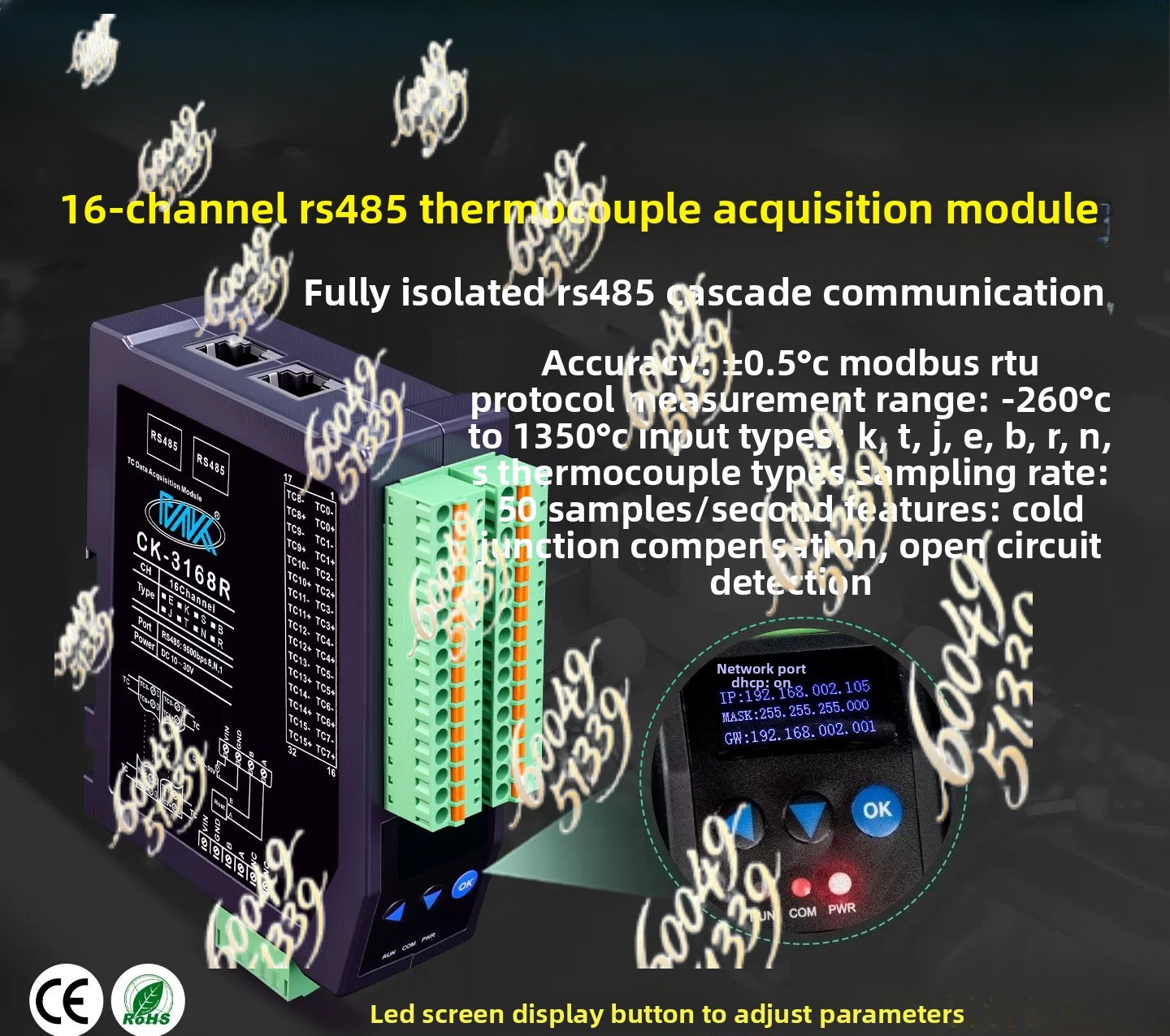 Modulo di temperatura a 8 cana - Thermocouple Module K Type recensione e prezzo