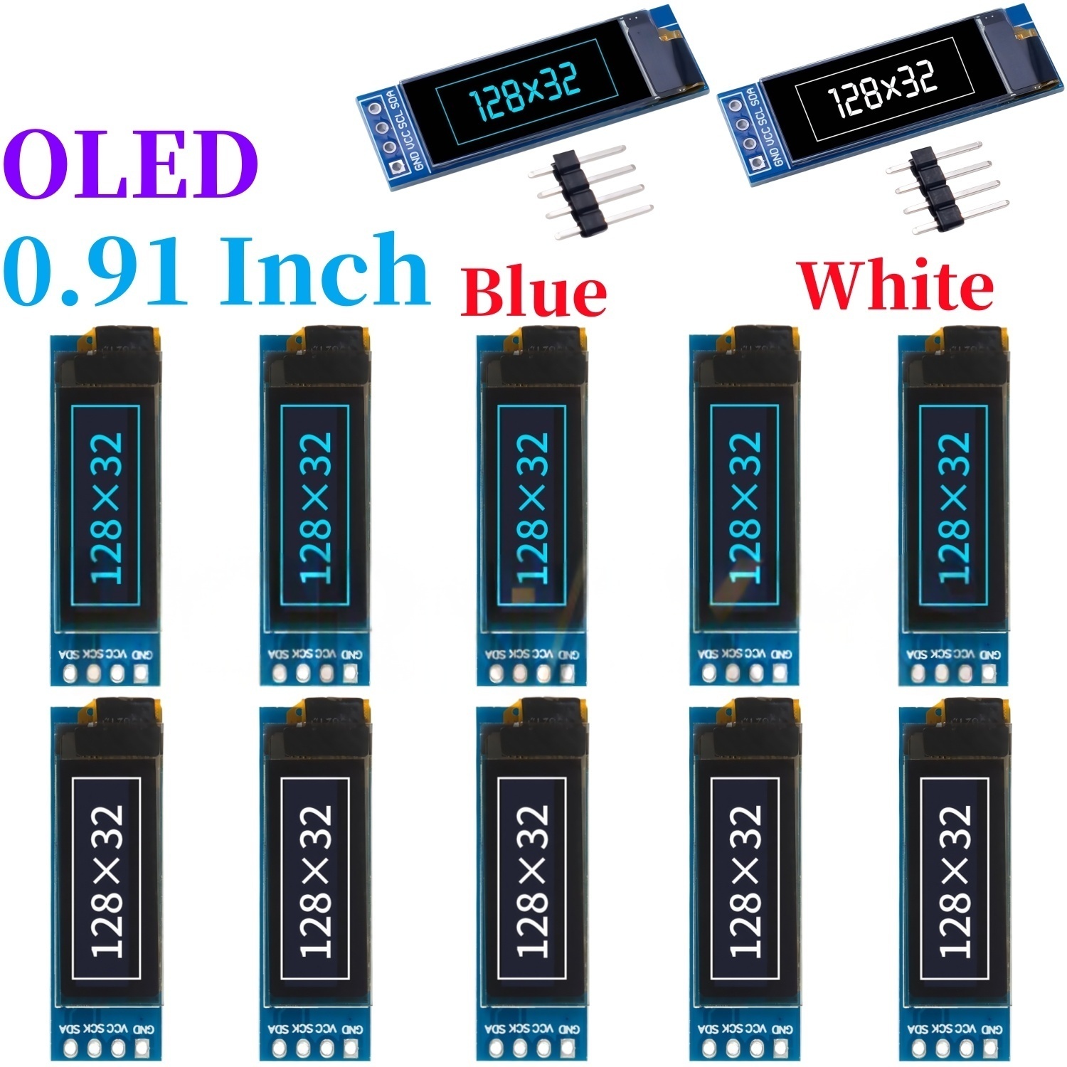 Display OLED LCD Bianco / Blu  - Ssd1306 recensione e prezzo