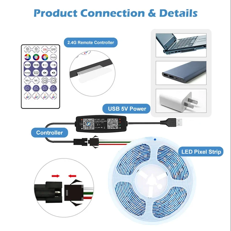WS2812B Controller Bluetooth M - Ws2812B Strip 5V recensione e prezzo