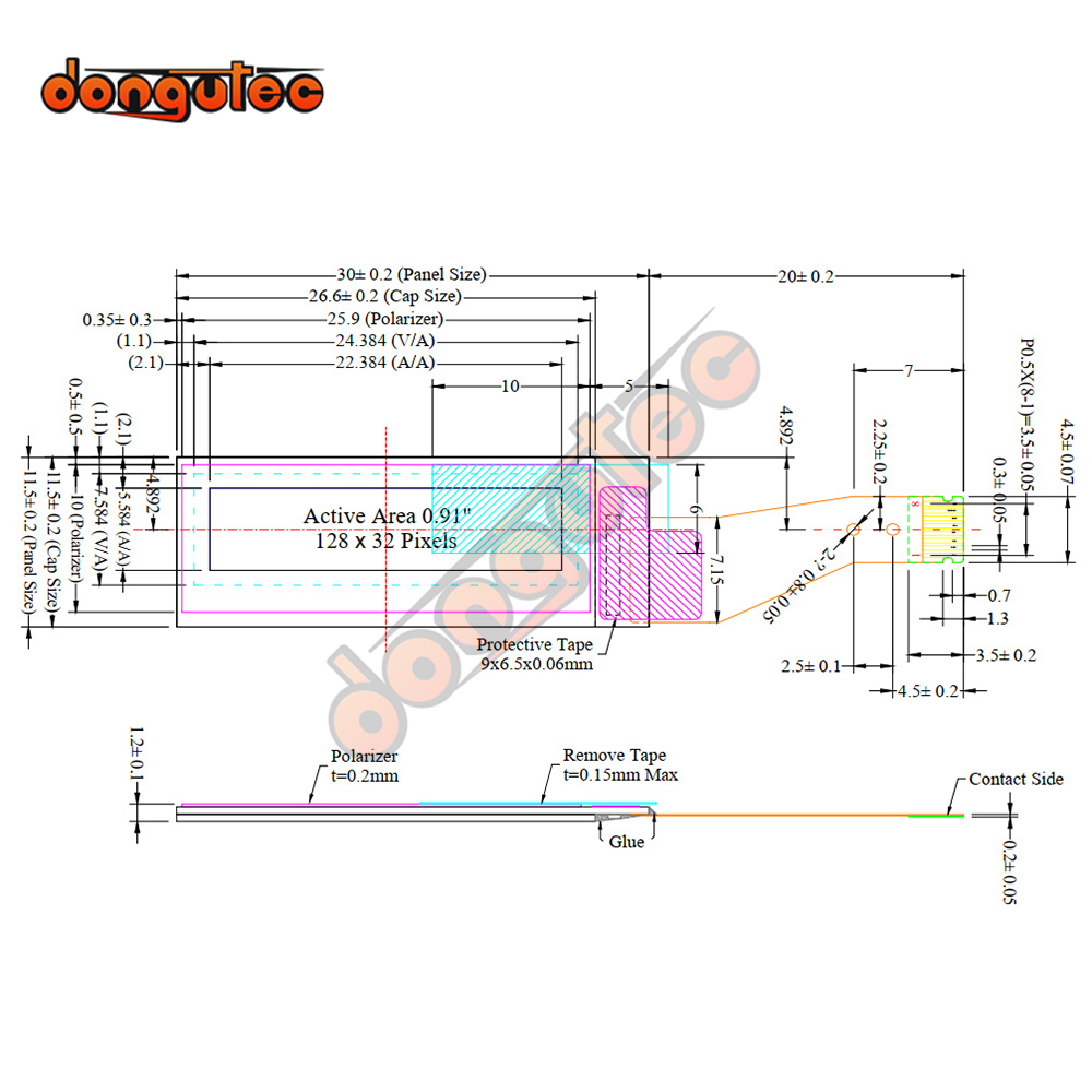 0.91 Display OLED DNA75 128*32 - Ssd1306 recensione e prezzo