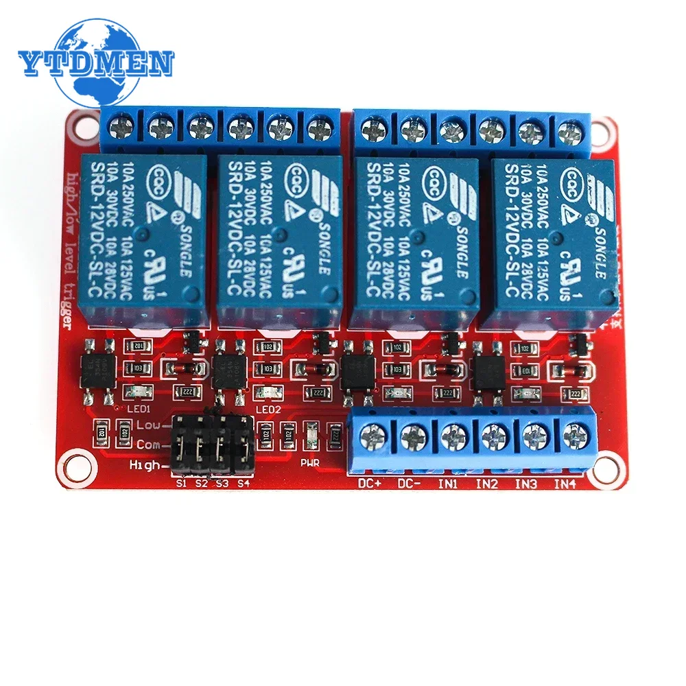 1PCS Modulo Relè 5V 12V 24V 1  - Relay Module 4 Channel recensione e prezzo