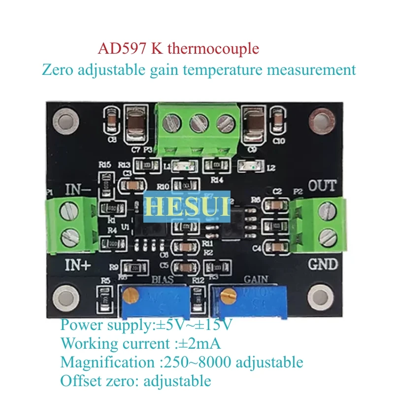 Modulo amplificatore termocopp - Thermocouple Module K Type recensione e prezzo